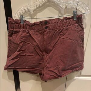 Universal Thread High Waist Burgundy Shorts